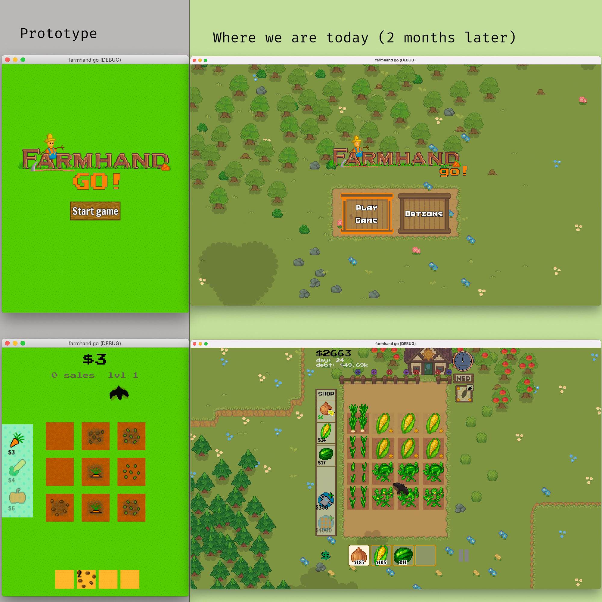 comparison of prototype vs now